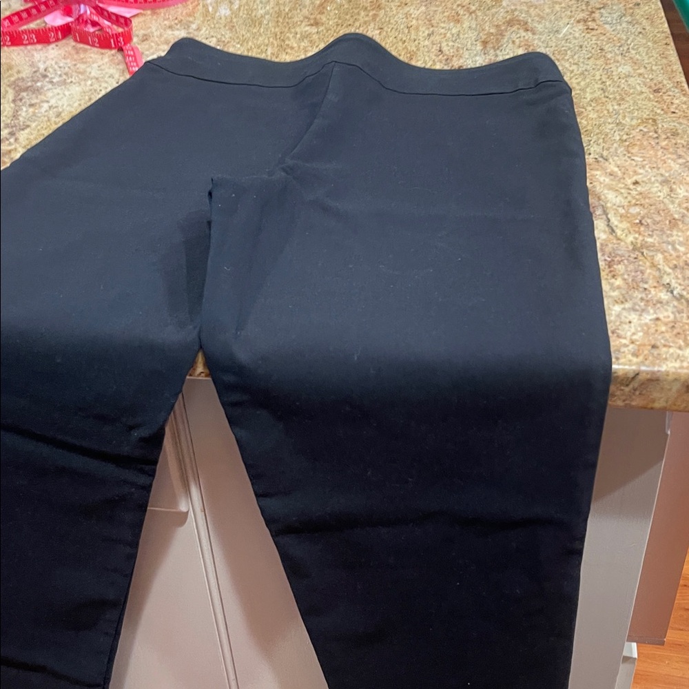 Women's Black Straight Leg Pants - Picture 6 of 7